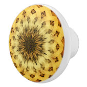 抽象的なヒマワリ セラミックノブ (右)