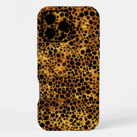 抽象的なヒョウ柄 iPhoneケース (裏面)
