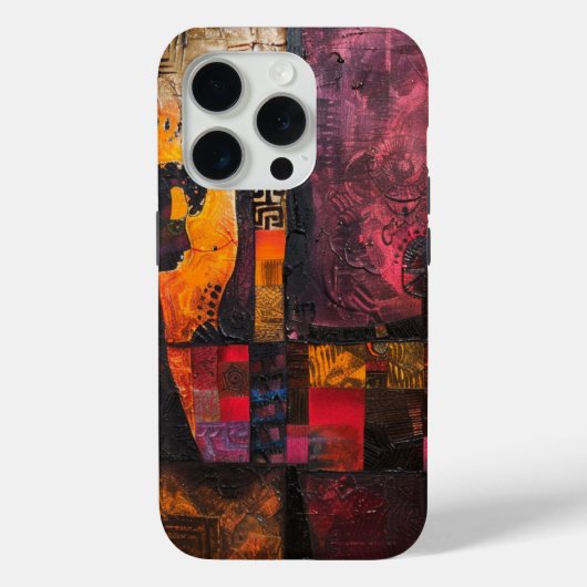 抽象的なビンテージ・ゴッホ風 Case-Mate iPhoneケース (裏面)