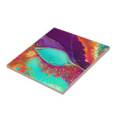 抽象的なビーチアート タイル (側面)