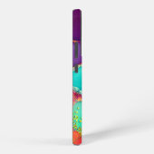 抽象的なビーチアート SAMSUNG GALAXYケース (右側面)