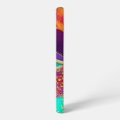 抽象的なビーチアート SAMSUNG GALAXYケース (左側面)