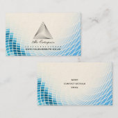 抽象的なピラミッドのロゴの名刺 名刺 (正面/裏面)