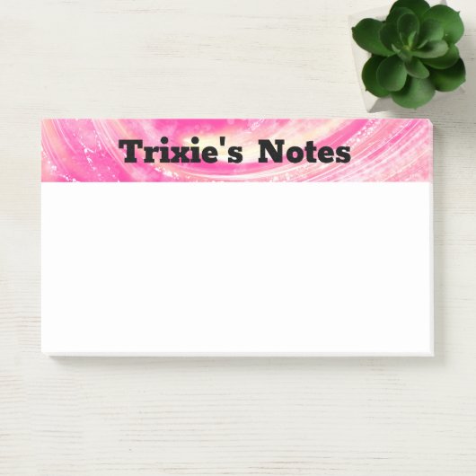 抽象的なピンクと黄色の蒲公英とホタルの光 ポストイット (オフィス)