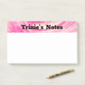 抽象的なピンクと黄色の蒲公英とホタルの光 ポストイット (デスク)