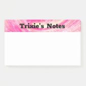 抽象的なピンクと黄色の蒲公英とホタルの光 ポストイット (正面)