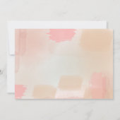 抽象的なピンクのジェネリックパーティーお祝い 招待状 (裏面)