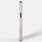 抽象的なピンクのテクスチャの大理石 iPhoneケース (右側面)