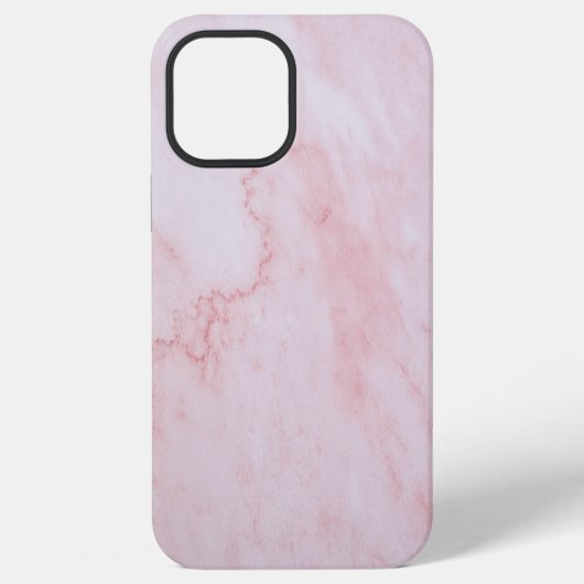 抽象的なピンクのテクスチャの大理石 iPhoneケース (裏面)