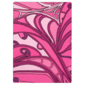 抽象的なピンクのパネルの絵画 クリップボード (裏面)