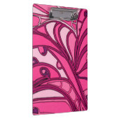 抽象的なピンクのパネルの絵画 クリップボード (右)