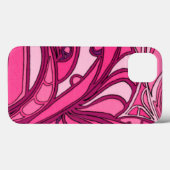抽象的なピンクのパネルの絵画 Case-Mate iPhoneケース (裏面 (横))