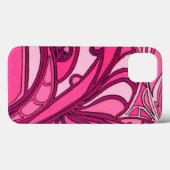 抽象的なピンクのパネルの絵画 Case-Mate iPhoneケース (裏面 (横))