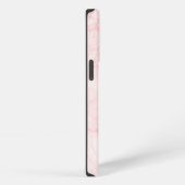 抽象的なピンクの大理石 iPhoneケース (右側面)