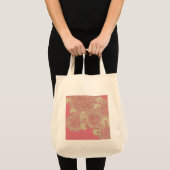 抽象的なピンクパターン花色は芸術を個人化します トートバッグ (正面(商品))