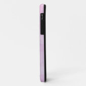 抽象的なピンク 白 グレー モザイク パターン Case-Mate iPhoneケース (裏面/左)