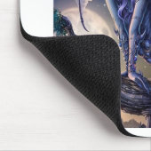 抽象的なファンタジーのドラゴンの女の子の浮気者 マウスパッド (コーナー)