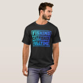 抽象的なフィッシュアート Tシャツ (正面フル)