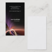 抽象的なフラクタルの芸術のレイアウト 名刺 (正面/裏面)