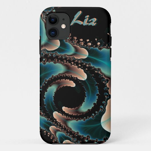抽象的なフラクタルアート カスタムiPhone 5 カバー (裏面)