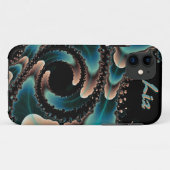 抽象的なフラクタルアート カスタムiPhone 5 カバー (裏面(横))