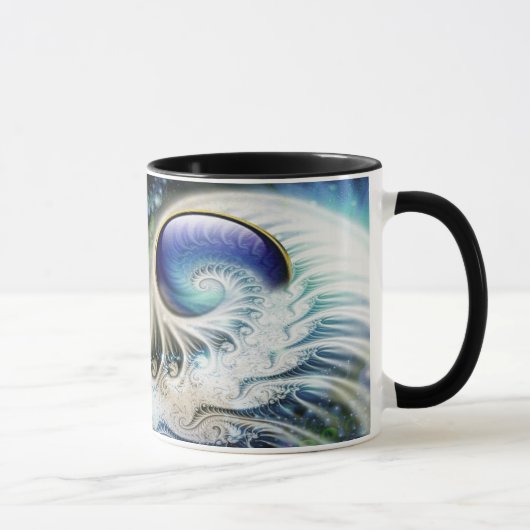 抽象的なフラクタル幻想 マグカップ (右)