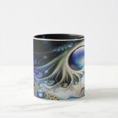 抽象的なフラクタル幻想 マグカップ (中央)