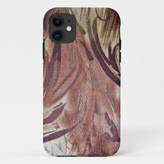 抽象的なブラウンのフラワーデザイン 2 Case-Mate iPhoneケース (裏面)