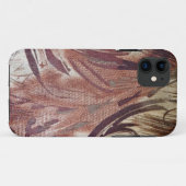 抽象的なブラウンのフラワーデザイン 2 Case-Mate iPhoneケース (裏面(横))