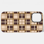 抽象的なブラウン系のiPhone 12 Pro Max カー iPhoneケース (裏面横)