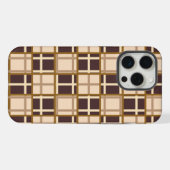 抽象的なブラウン系のiPhone 15 Pro Maxケース iPhoneケース (裏面横)