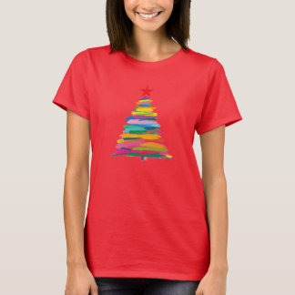 抽象的なブラシのツリー Tシャツ