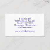 抽象的なブラシはtexure.をなでます 名刺 (裏面)