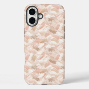 抽象的なブラシストロークパターン iPhone 16 PLUSケース