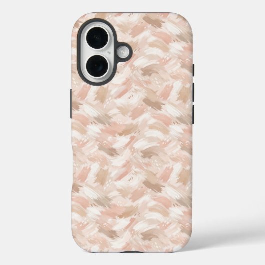抽象的なブラシストロークパターン Case-Mate iPhoneケース (裏面)