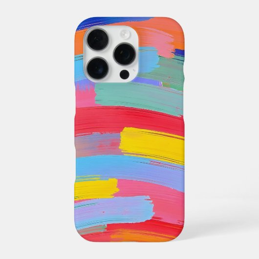 抽象的なブラシ iPhoneケース (裏面)