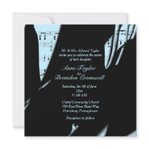 抽象的なブラックとパウダーブルーの音楽