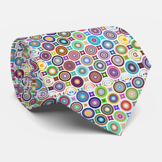 抽象的なプリズム円 ネクタイ (ロール)