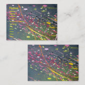 抽象的なプロフィールカード 名刺 (正面/裏面)