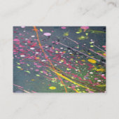 抽象的なプロフィールカード 名刺 (裏面)