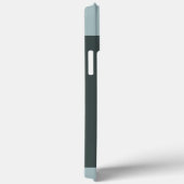 抽象的なベージュと淡青色のフラクタルアートスパイラル Case-Mate iPhoneケース (裏面 / 右)