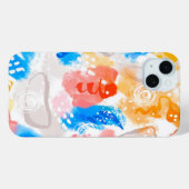 抽象的なペイントがキュートな水彩模様 Case-Mate iPhoneケース (裏面 (横))