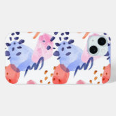 抽象的なペイントが可愛い水彩模様 Case-Mate iPhoneケース (裏面 (横))