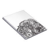 抽象的なペンとインクの落書き ノートブック (右側)