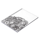 抽象的なペンとインクの落書き ノートブック (左側)