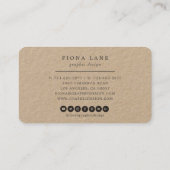 抽象的なペンキの破片ブラシストロークカラフル 名刺 (裏面)