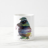 抽象的なペンギンのシルエット コーヒーマグカップ (中央)