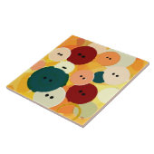 抽象的なボタンのデザインのタイル タイル (側面)