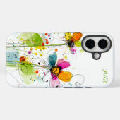 抽象的なボヘミアン調の水彩画が特徴的なデザイン Case-Mate iPhoneケース (裏面 (横))