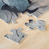 抽象的なボルゾイの肖像 ジグソーパズル (側面)